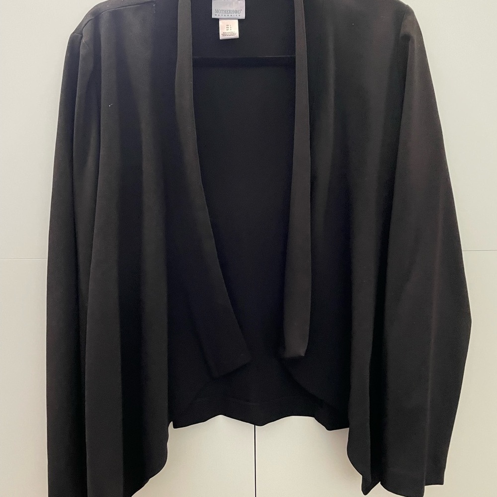 Maternity drape front jacket